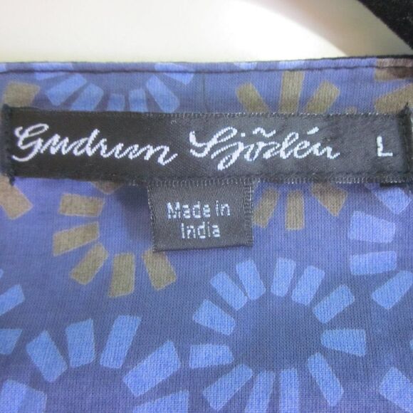 Gudrun Sjoden Womens Size L Black Cotton Button Front Coat Tie Jacket 32" Tall - Picture 4 of 9